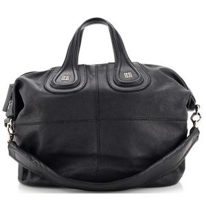 AUTHENTIC GIVENCHY nightingale bag large black with gold hardware